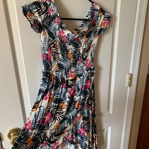 Girls floral sundress with cap sleeve
